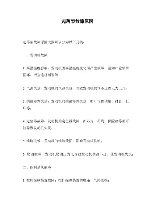 起落架故障原因