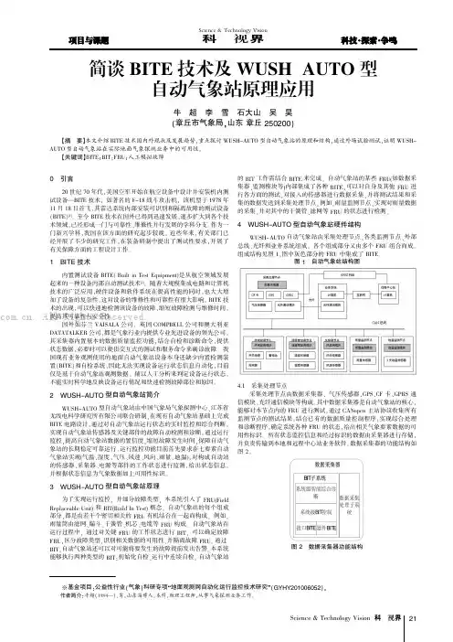 简谈BITE技术及WUSH-AUTO型自动气象站原理应用