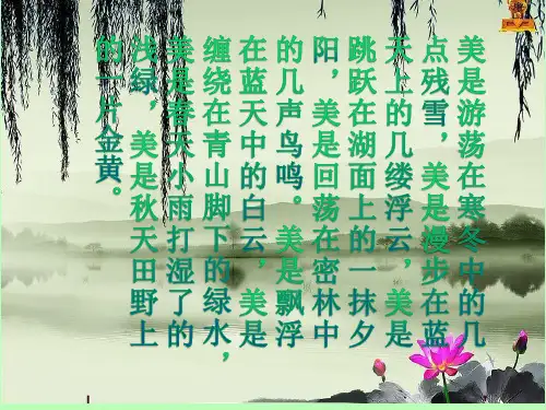人教版高一必修4语文《谈美》课件