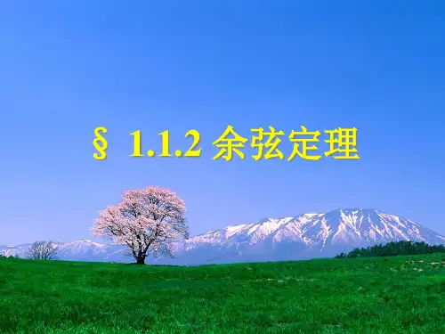 余弦定理优质课市公开课一等奖课件名师大赛获奖课件