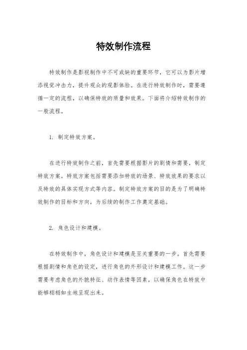 特效制作流程