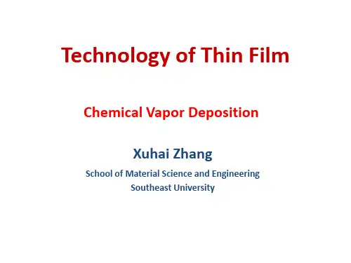 薄膜技术英文PPT课件-05Thin-Film CVD