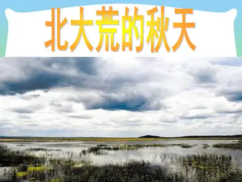 202X苏教版三年级语文上册北大荒的秋天课件
