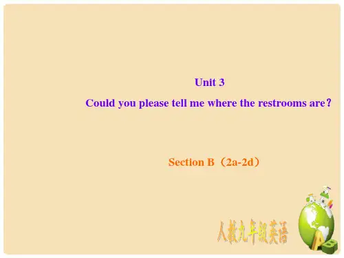九年级英语全册 Unit 3 Could you please tell me Section B(2a2d)课件 (新版)人教新目标版