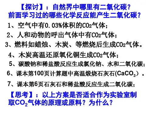 课题2二氧化碳制取的研究-曹.ppt