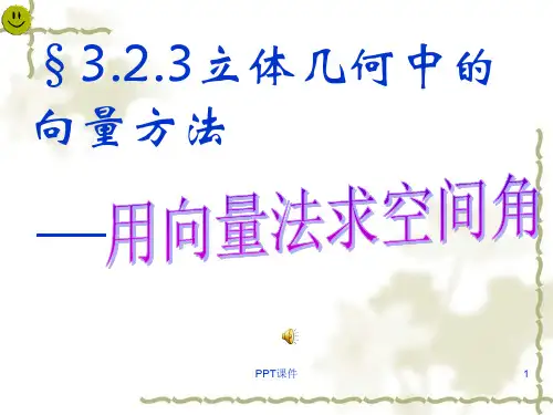利用向量法求空间角  ppt课件