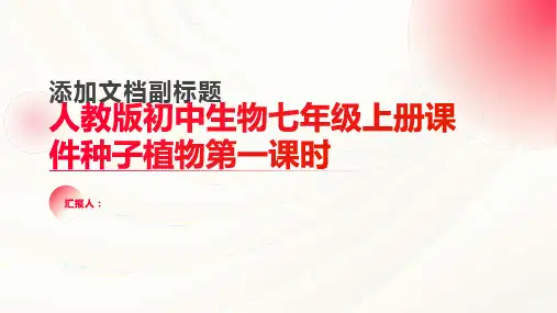 人教版初中生物七年级上册课件种子植物第一课时