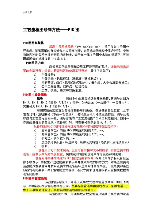 实用工艺流程图实用标准绘制方法