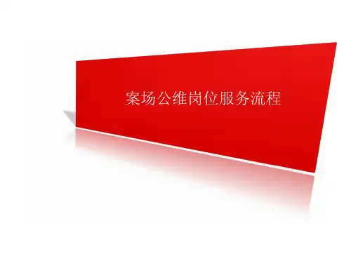 《案场礼宾、车场岗位服务流程》培训课件