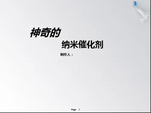 纳米催化剂.概要