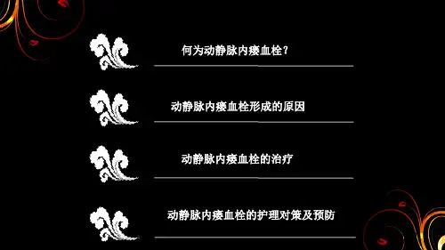 动静脉内瘘血栓的护理PPT课件