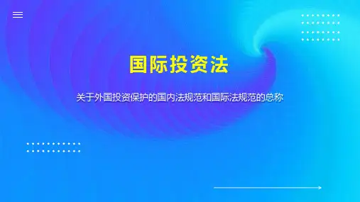 国际投资法 