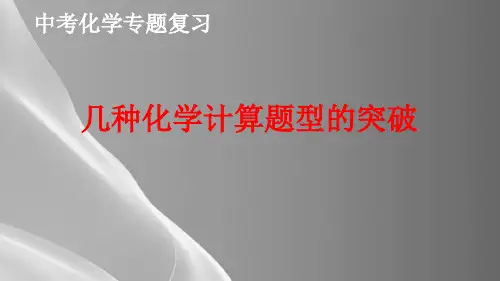 中考专题复习：几种化学计算题型的突破--课件