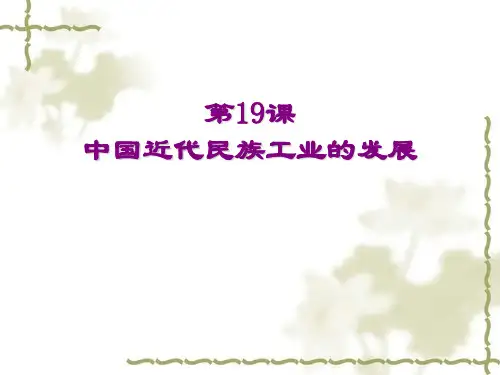 《中国近代民族工业的发展》参考课件4