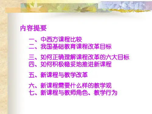 新课程与教学方法ppt课件