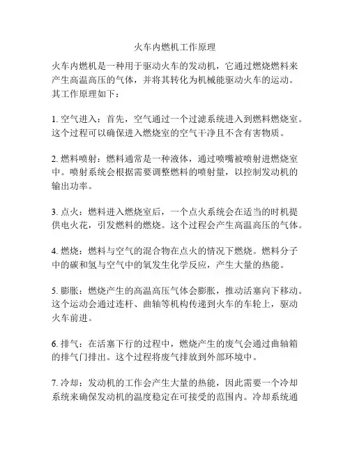 火车内燃机工作原理
