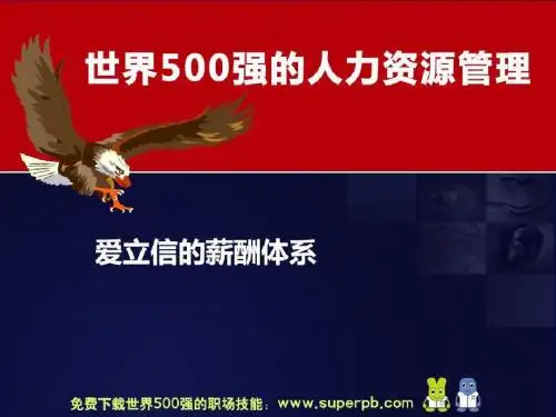 世界500强的人力资源管理爱立信薪酬体系-PPT文档资料