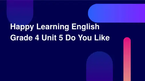 开心学英语四年级上册Unit5Doyoulikescience课件