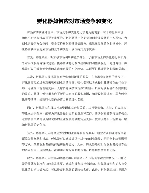 孵化器如何应对市场竞争和变化
