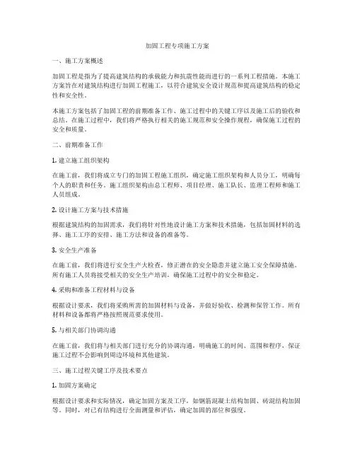 加固工程专项施工方案