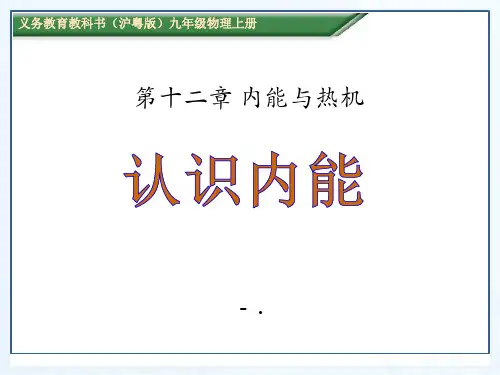 《认识内能》内能与热机PPT课件3