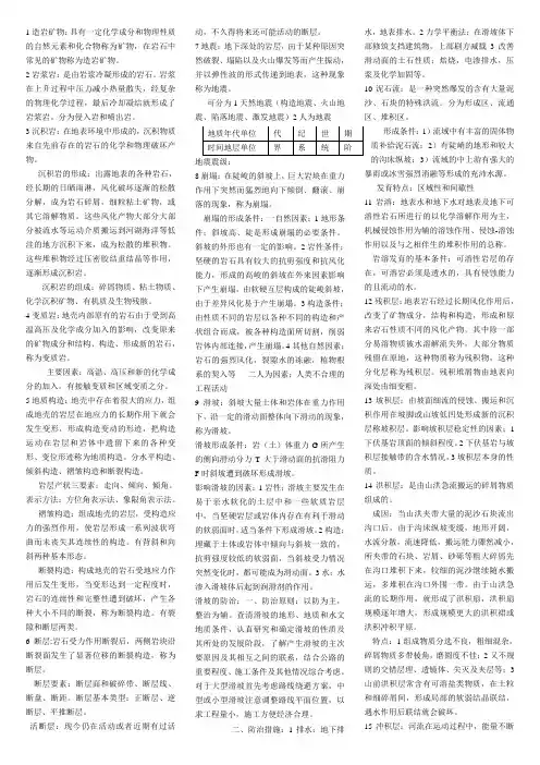 公路工程地质资料
