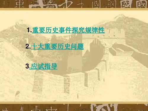 十大重要历史问题PPT课件