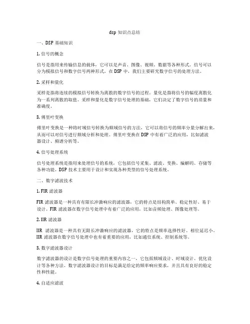 dsp知识点总结