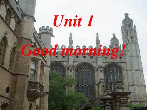 二年级英语上册Unit1Goodmorning  ppt课件3