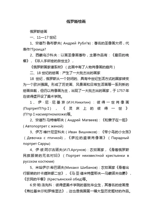 俄罗斯绘画