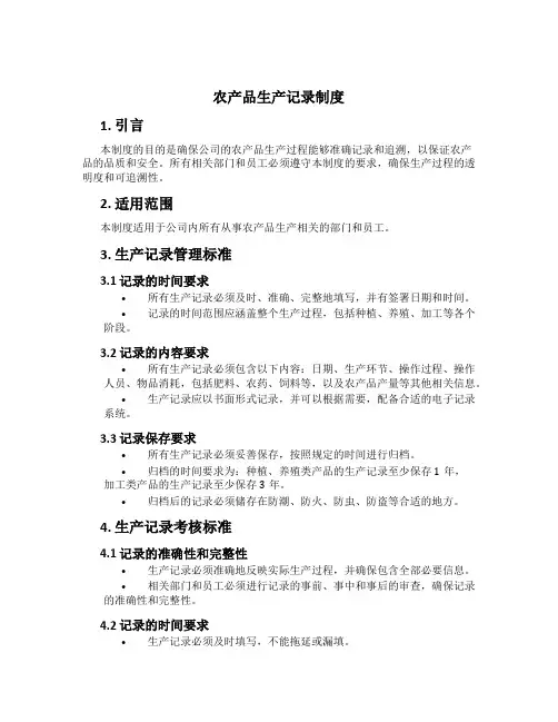 农产品生产记录制度[1]