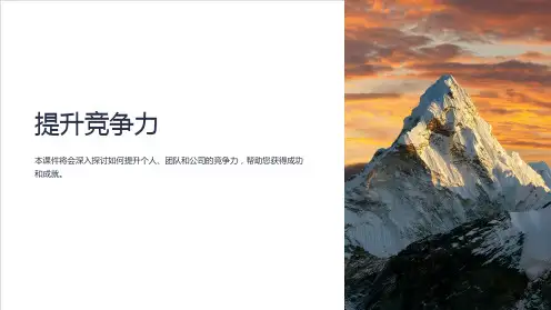 《提升竞争力》课件