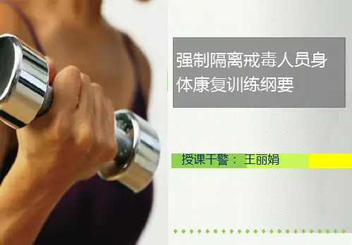 强制隔离戒毒人员身体康复训练纲要