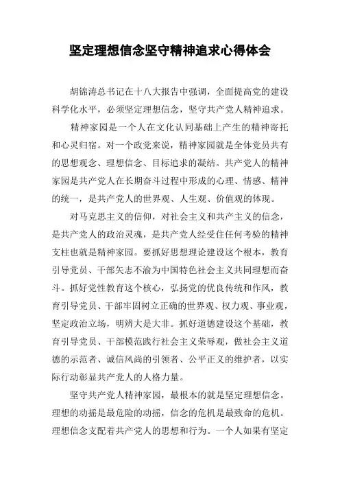 坚定理想信念坚守精神追求心得体会_1