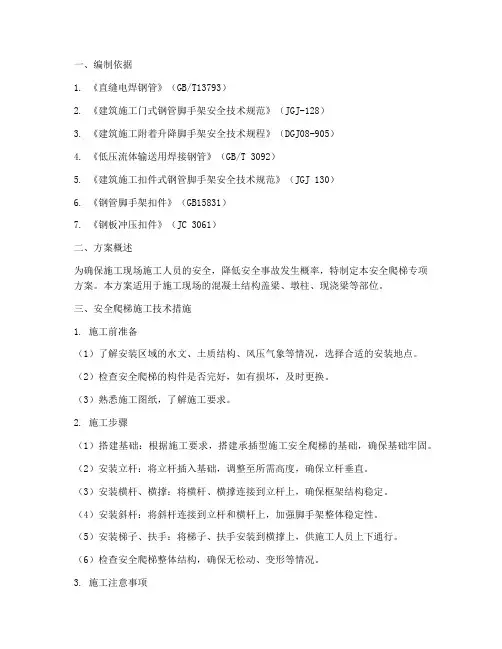 安全爬梯专项方案