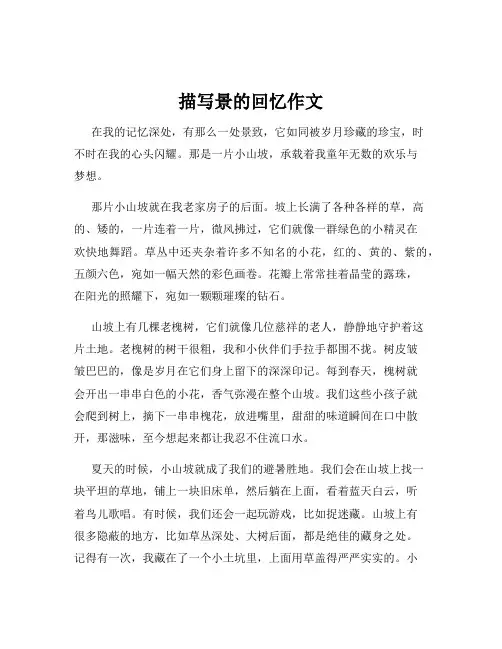 描写景的回忆作文
