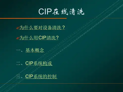 cip清洁系统解析