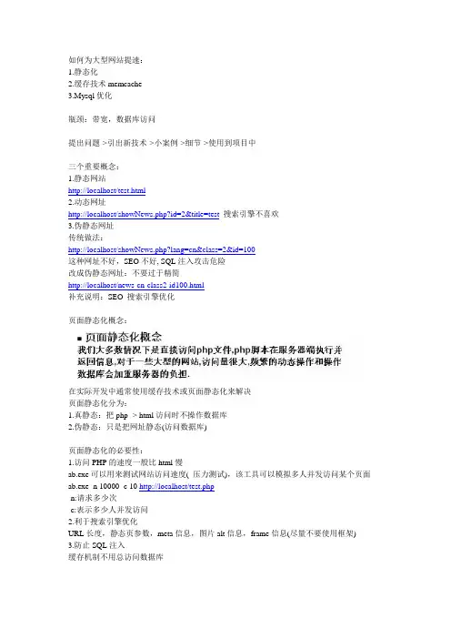 PHP页面静态化技术