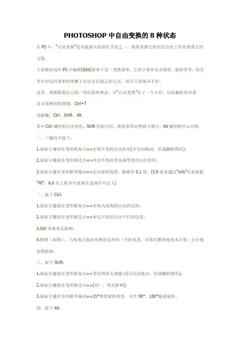PHOTOSHOP自由变换
