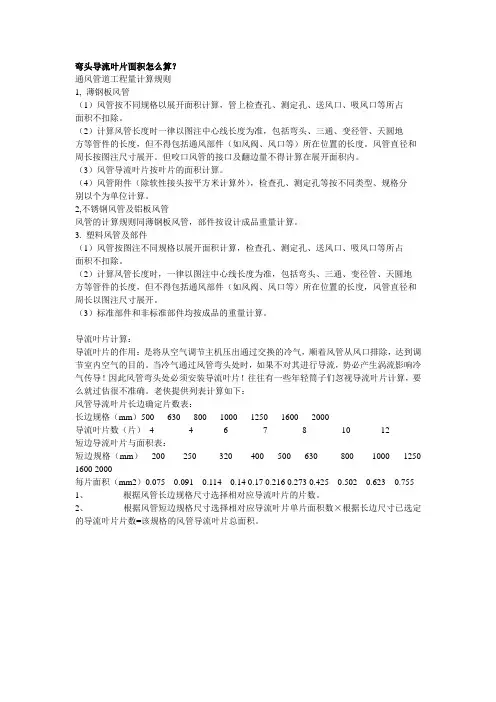 弯头导流叶片面积怎么算(1)