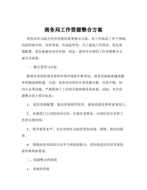 商务局工作资源整合方案