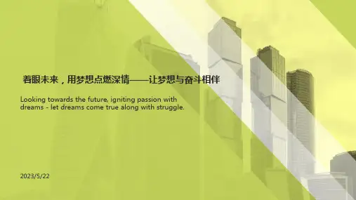 着眼未来,用梦想点燃深情让梦想与奋斗相伴理想教育班会课件