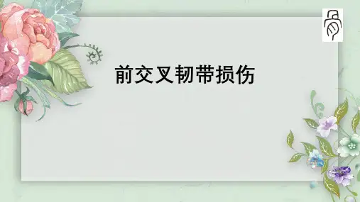 护理查房 前交叉韧带损伤2018-07