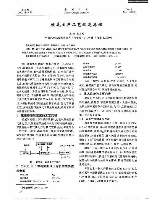 液氯生产工艺改造总结
