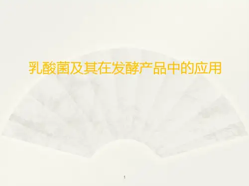 乳酸菌及其在发酵产品中的应用ppt课件
