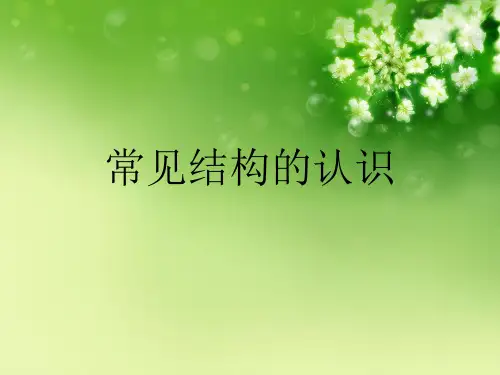 常见结构的认识优秀课件