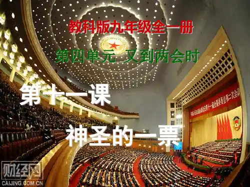 第十一课  神圣的一票(自制)
