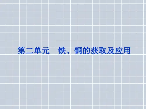 2013年苏教化学必修1精品课件专题3第二单元第1课时《铁、铜的获取及应用》