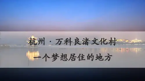 良渚文化村案例分析20160428讲课资料