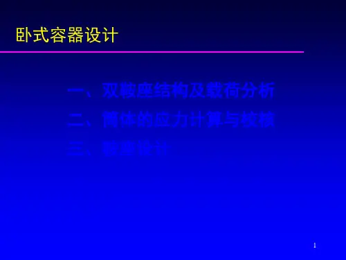 卧式容器设计培训教材(PPT28张)